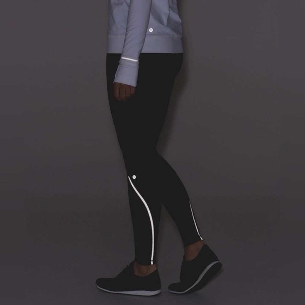 Lululemon Cadence Crusher Running Tight Black Reflective